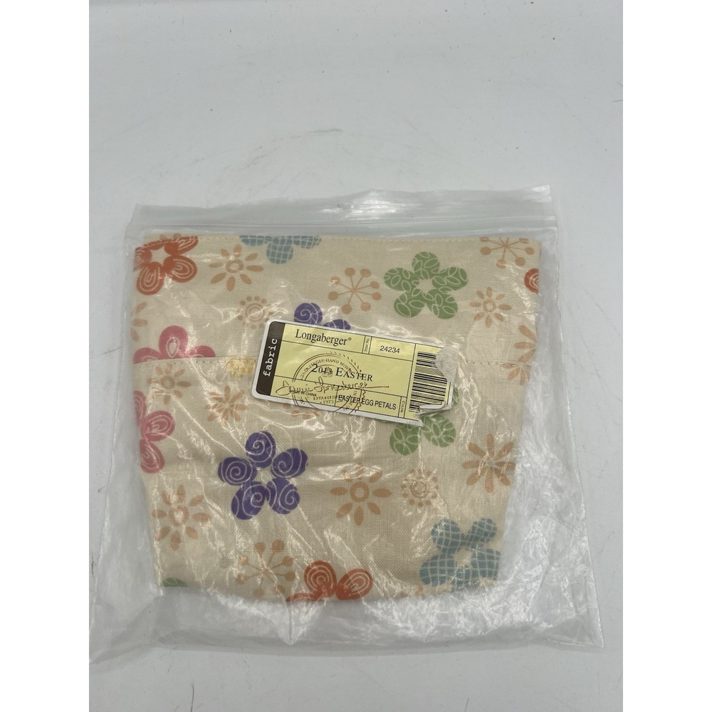 🌼 Longaberger 2013 Easter Basket Liner – Easter Egg Petals Pattern 🌼